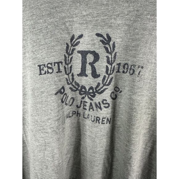 Vintage Polo Jeans Company Ralph Lauren Graphic Long Sleeve T-Shirt Adult L - Picture 3 of 4